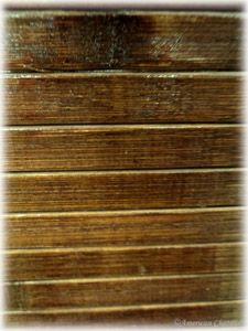   72 Chocolate Brown Slat Bamboo 6ft Kitchen Dining Table Runner