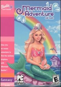 Barbie Mermaid Adventure PC Mac CD Girls Underwater Sea Fantasy 