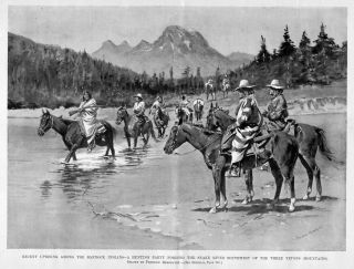 Frederic Remington Bannock Indians Hunting Party Tetons