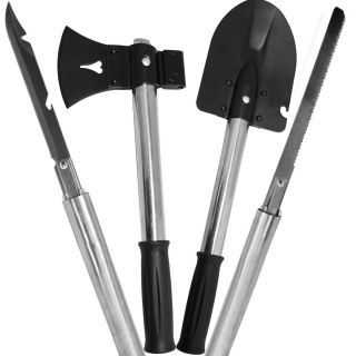   Survival Knife Shovel Axe Emergency Camping & Hiking Gear Kit Tools
