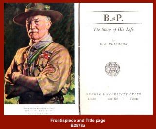 THE STORY OF HIS LIFE (Baden Powell) Reynolds   1943 Boy Scout 