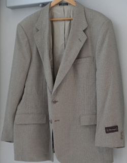 Barrington Men 46 R Sportcoat Gray Charcoal Rayon Blend N728