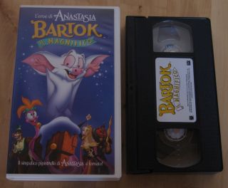 Bartok IL Magnifico VHS Italian Language Cartoon Anastasia