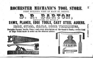 here for a DR Barton ad from the 1851 Rochester Directory