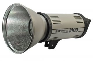 Elinchrom 1000 Monolight Flash Unit w Flash Tube Reflector 200W 1000WS 