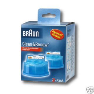 Braun Clean & Renew Refills 2 Pack Clean & Charge