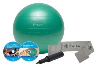   Balance Ball Kit DVD Resistance Band Pump Workout Exercise New