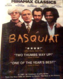 BASQUIAT (1996)David Bowie Dennis Hopper Gary Oldman Jeffrey Wright 