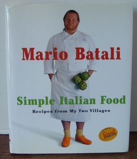    Italian Food Cookbook Recipes From My Two Villages Mario Batali H C