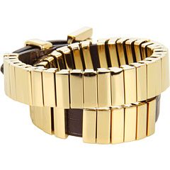 Michael Kors Double Wrap Watch Link with Leather Bracelet   Zappos 