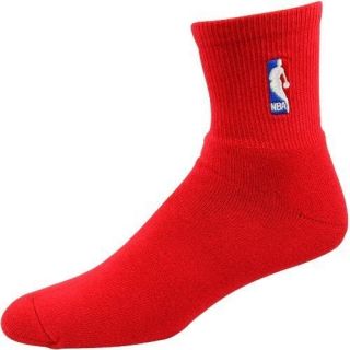 Official NBA Logoman Red Quarter Socks Size Large 8 13