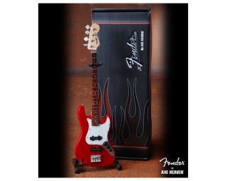  Miniature Mini Red Fender Jazz Bass Collectible Guitar New