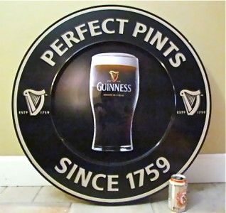 Guinness Harp Beer Promotional HUGE 3D Bar Sign LED Light NEW