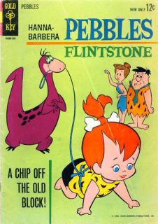 Pebbles Flinstone 1 Good Hanna Barbera TV Cartoon Gold Key Comics 1963 