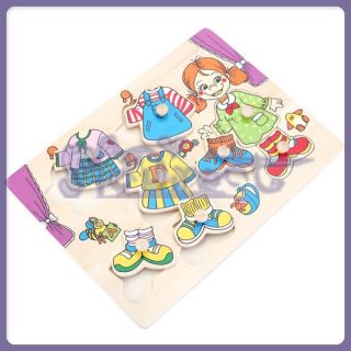   Kids Learning Puzzle Girl Winter Clothes Changing Jigsaw Puzzle