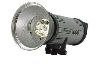 Elinchrom 1000 Monolight Flash Unit w Flash Tube Reflector 200W 1000WS 