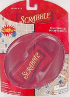 Scrabble Miniature Word Game Carabiner Basic Fun New