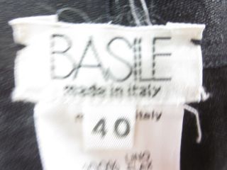 you are bidding on a basile black linen above knee skirt in a size 40 