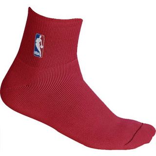 Official NBA Logoman Maroon Quarter Socks Sz Med 5 10