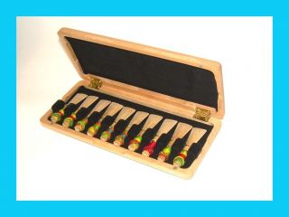Bassoon Reed Case Solid Wood for 10 Reeds Beautiful Nature Finish 