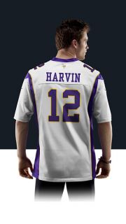    Percy Harvin Mens Football Away Game Jersey 479392_102_B_BODY