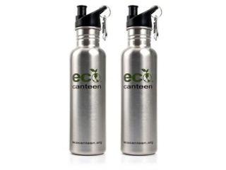 Eco Canteen Stainless Steel 26 Ounce Water Bottle – 2 Pack