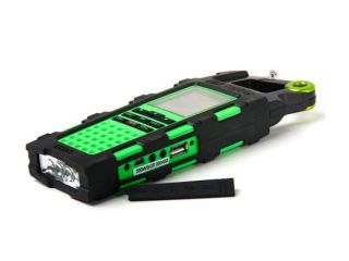 Etón Raptor NSP200WXGR Solar USB Charger and Weatherband Radio (Green 