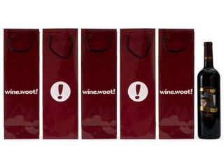 Woot Cellars Adequate Gift Wine Six Pack with Wine.Woot Gift Bags
