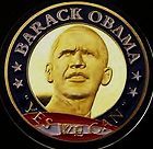 2011 PRESIDENT OBAMA GOLD FULL COLOR GIFT COLLECTOR COIN YES WE CAN 