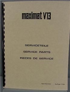 emco maximat v13 service parts manual  26