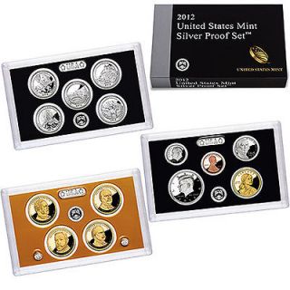 2012 S~US MINT (SILVER) 14 COIN PROOF SET~ W/TERRITORIES & PRESIDENTS 