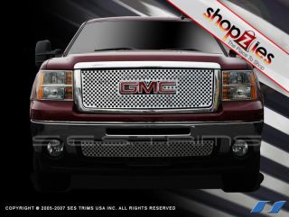 GMC SIERRA 2007 2011 CHROME CIRCLE PUNCH GRILLE BOTTOM (Fits More 