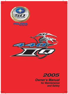 polaris snowmobile owners manual 440 iq 2005 time left $