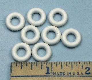 White TIRES Tootsietoy Barclay, 1/2 inch for SMALL toy car, truck 