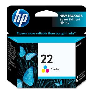 hp 22 c9352an 140 tri color ink cartridge time left