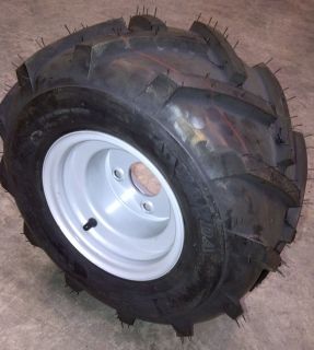 18x 9.50 8 2ply LUG   OPEN CENTRE GRASS   LAWN TYRE FITTED TO 4 STUD 
