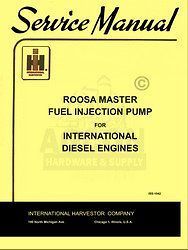 international roosa master fuel ing pump service manual time left $ 22 