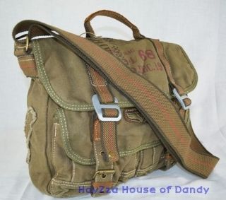 Casual Vintage Style Canvas Medium Size Shoulder Messenger Bag (B3014 