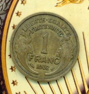 VINTAGE 4 GOLDTONE COIN CHARM BRACELT REPUBLIQUE FRANCAISE