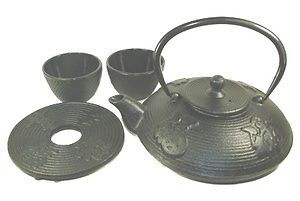 new black cast iron tea set teapot 27oz tetsubin 15461