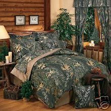 twin comforter set camo new mossy oak break up hunting