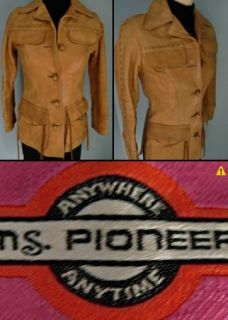 ROCK STAR ★ Vintage MS. PIONEER LEATHER Jacket COAT SMALL XS 