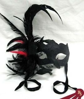 black venetian mask feathered masks masquerade