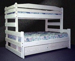 PLANS AND INSTRUCTIONS TO BUILD THIS A TWIN / FULL BUNK BED
