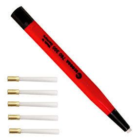 Fibre Fiber Pen Fibreglass Abrasive Circuit Contact Cleaning Pen & 5 