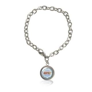efx stainless steel charm bracelet 7 inch 