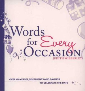Words for Every Occasion by Judith Wibberley 2008, Paperback