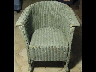 child s vintage wicker rocking chair c1900s time left $