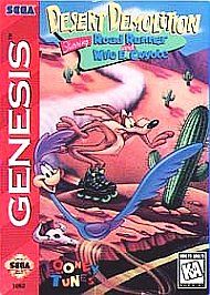Desert Demolition Starring Road Runner and Wile E. Coyote Sega Genesis 