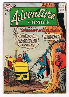 Adventure Comics #249 Superboys Lost Costume Aquaman Green Arrow DC 